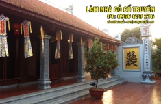 NHÀ GỖ LIM 3 GIAN HẬU CUNG